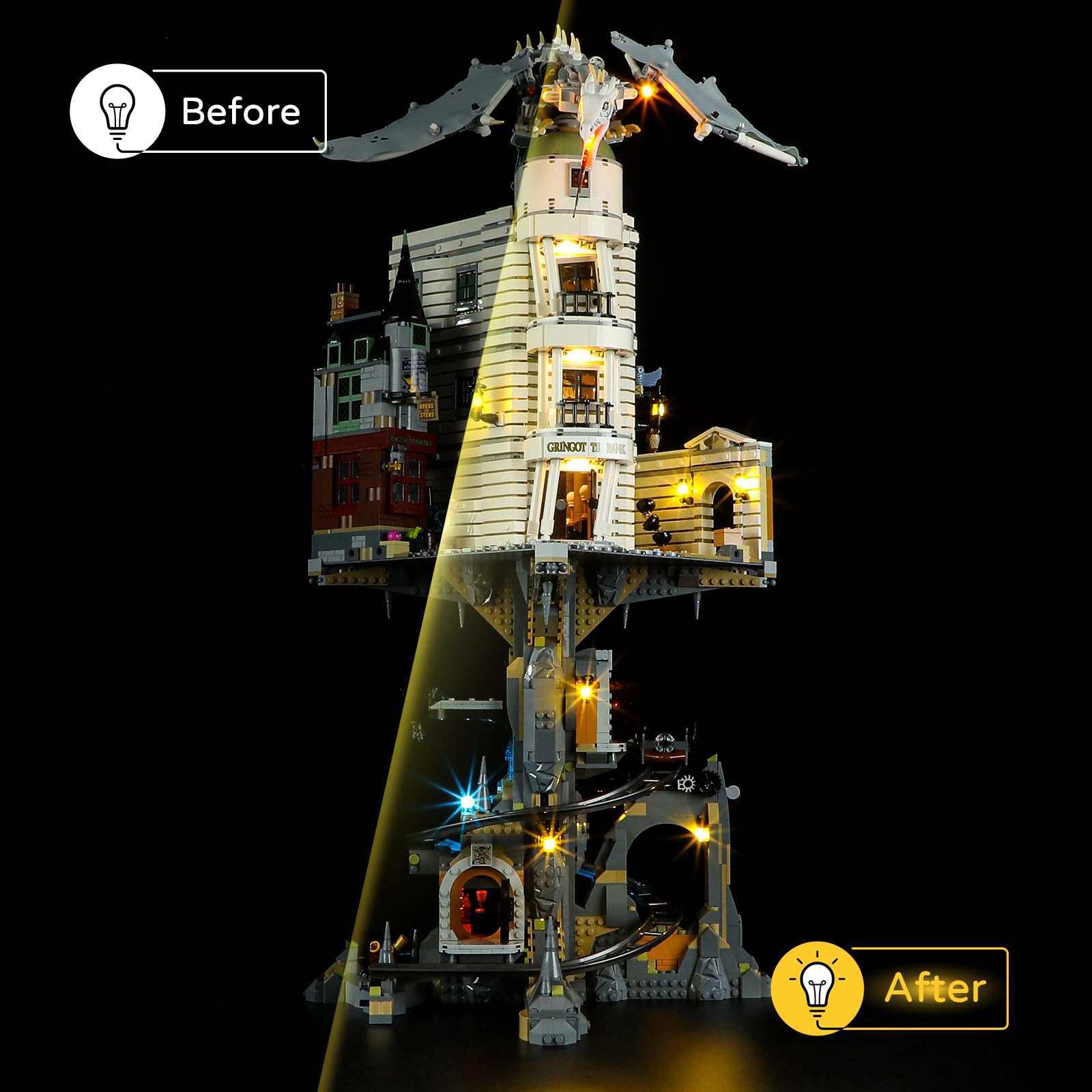Amazon.co.jp: YEABRICKS LED ライト Lego-76417 ハリーポッター